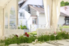 Hochzeitszelt im Arthotel Heidelberg