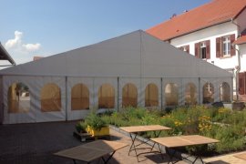 Empfangszelt in Bensheim / Gernsheim