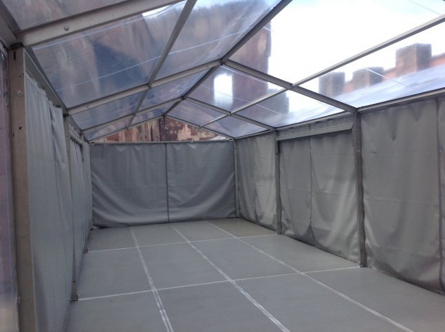 VIP- Zelt mit Transparente Poly- Planen in Heidelberg